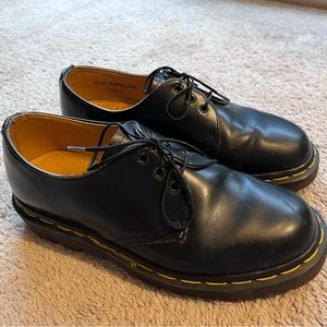 Dr Martens Shoes Made in England Size 6 black 3 eyelets Women’s Doc Black